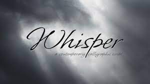 Пример шрифта Whisper
